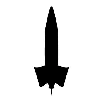 Rocket symbol icon. Stock Illustration