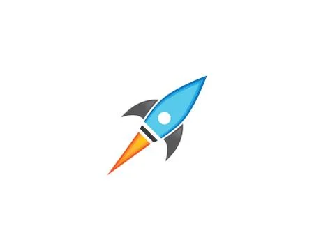 Rocket symbol illustration Stock Illustration