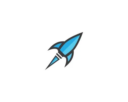 Rocket symbol illustration Stock Illustration