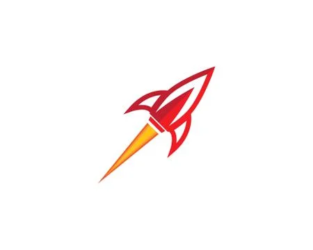 Rocket symbol illustration Stock Illustration