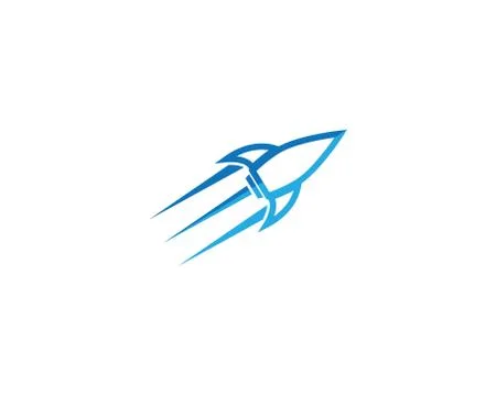 Rocket symbol illustration Stock Illustration