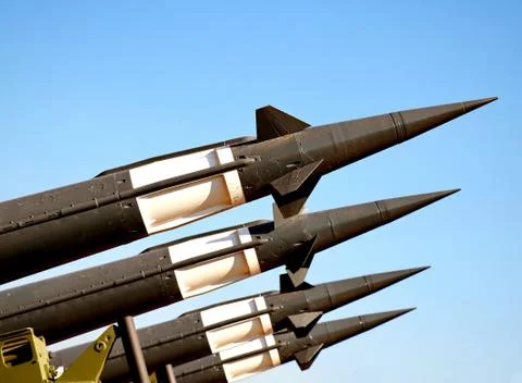 Rocket system S-125M Neva-M Stock Photos