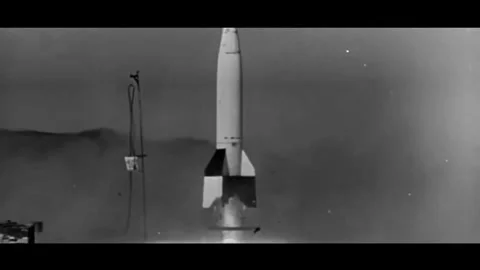 Rocket Take-Off Stock Footage 345281627