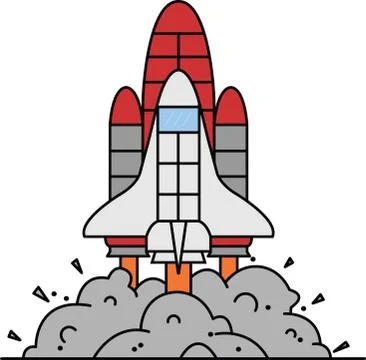 Rocket take off イラスト素材