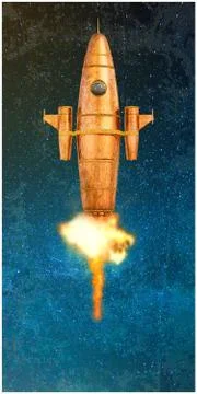 Rocket take off Stock Illustration