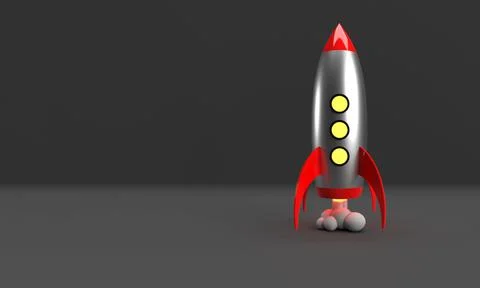 Rocket take off Stock Illustration
