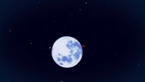 Rocket taking off from planet Stock Footage 70831170