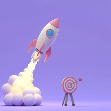 Rocket Target-arrow Stock Illustration