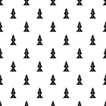 Rocket technology pattern vector seamless Illustrazione stock
