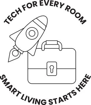 A rocket is on top of a briefcase イラスト素材