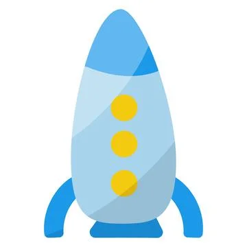 Rocket toy childrens day development icon element Stock Illustration