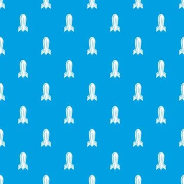 Rocket travel pattern seamless blue 스톡 일러스트