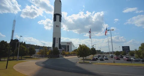 Rocket at the U.S. Space &amp; Rocket Center, Exterior, Alabama 動画素材 119026468