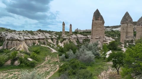 Rocket Valley in Cappadocia Stock Footage 291193515