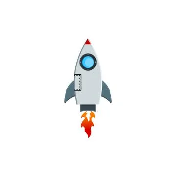 Rocket vector graphic design illustration Stock Illustration