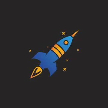 Rocket Vector icon design illustration Template Stock Illustration