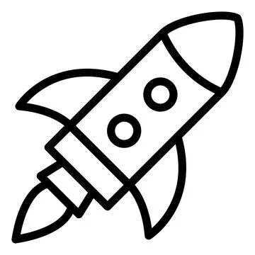 Rocket Vector Icon Design Illustration Stock Illustration