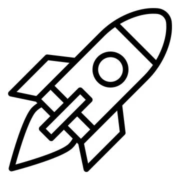 Rocket Vector Icon Design Illustration Stock Illustration