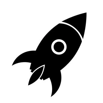 Rocket vector icon. Vector illustration Stock Illustration