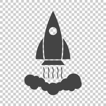Rocket vector pictogram icon. Simple flat pictogram for business, marketing,  Stock Illustration