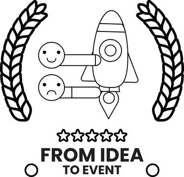 A rocket is on a white background with a black border Stock Illustration