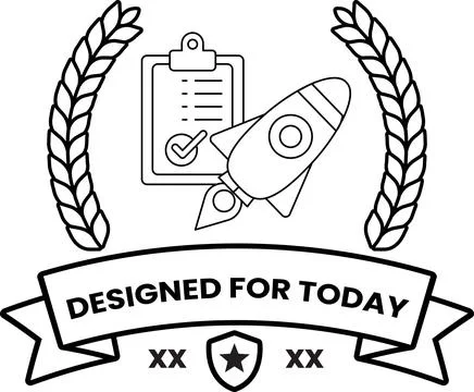 A rocket is on a white background with a black border Stock Illustration