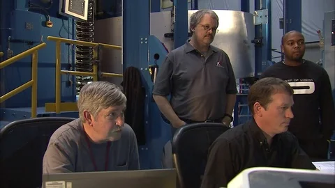 Rockets are built and tested at Michoud Assembly facility in New Orleans. Stock Footage 74836179