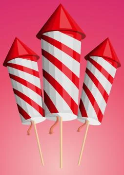 Rockets for fireworks Stock Illustration