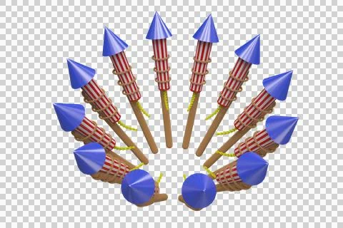Rockets for fireworks Stock Illustration