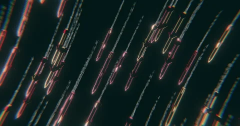 Rockets seamless VJ loop 스톡 동영상 252638328
