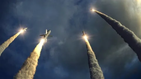 Rockets take off Stock Footage 59099565