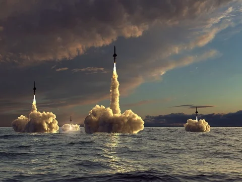 Rockets take off Stock Footage 73639508