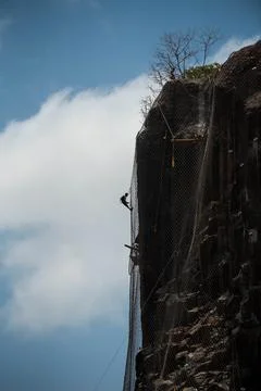 Rockfall mitigation work - Gilbert hill Photos