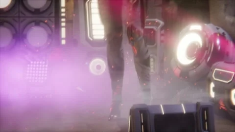 Rocking alien queen in a temple ready for your soundtrack Stock Footage 294092688