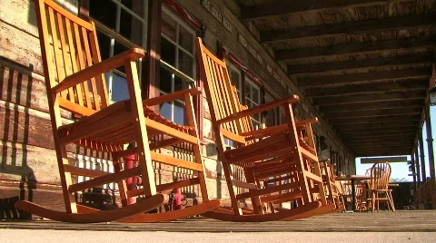 Rocking chairs Stock Footage 453318