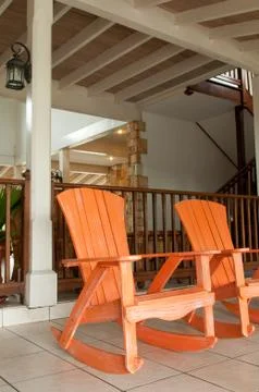 Rocking chairs Foto stock