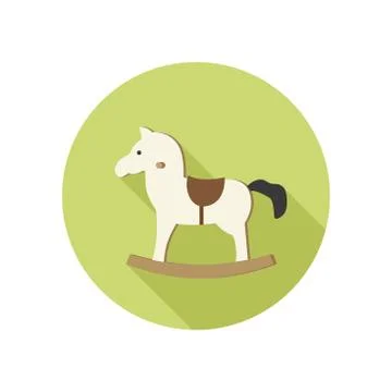 Rocking horse icon. Stock Illustration