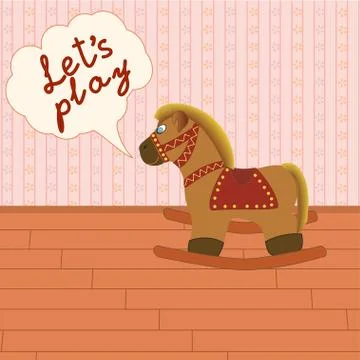 Rocking horse Stock Illustration