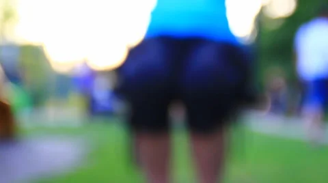 Rocking on swing Stock Footage 39390780