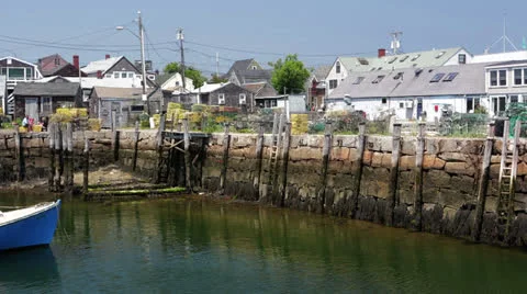 Rockport, MA Harbor Stock Footage 25803722