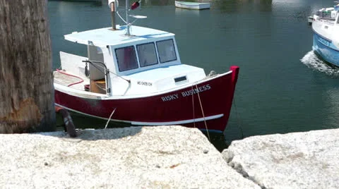 Rockport, MA Harbor Stock Footage 25815059