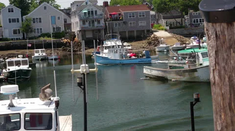Rockport, MA Harbor Stock Footage 25817015