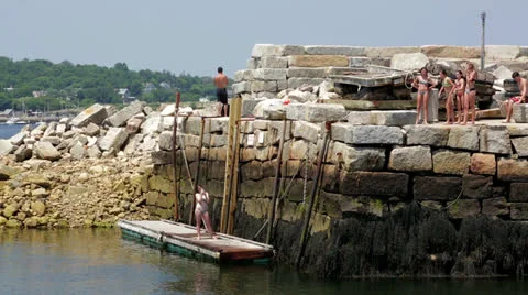 Rockport, MA Harbor Stock Footage 25822571