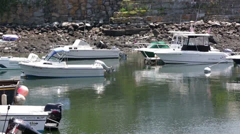Rockport, MA Harbor Stock Footage 25843623