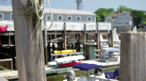Rockport, MA Harbor Stock Footage 25844869