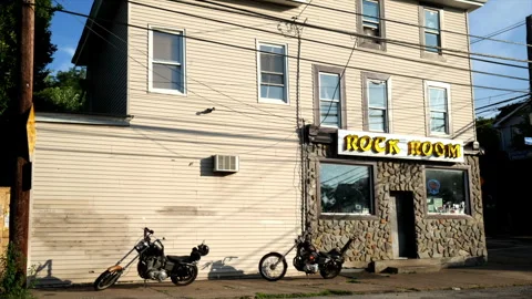 Rockroom dive bar Stock Footage 280852244