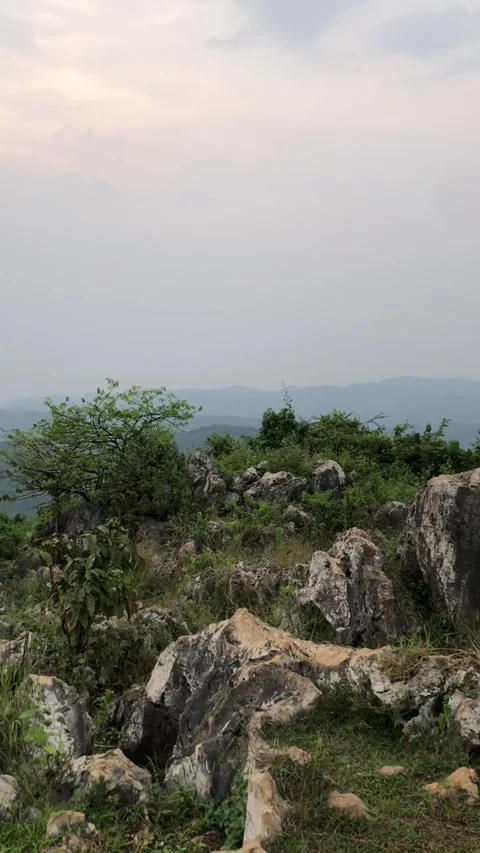 Rocks above the mountains Stock Footage 241818056