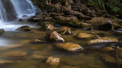 Rocks along the river Stock Photos