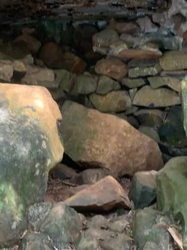 Rocks in Ancient Caves Stock Photos