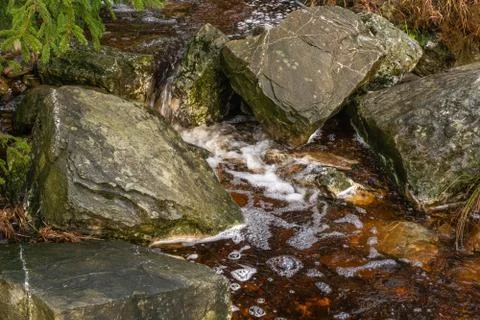 Rocks and babbling brook Foto stock
